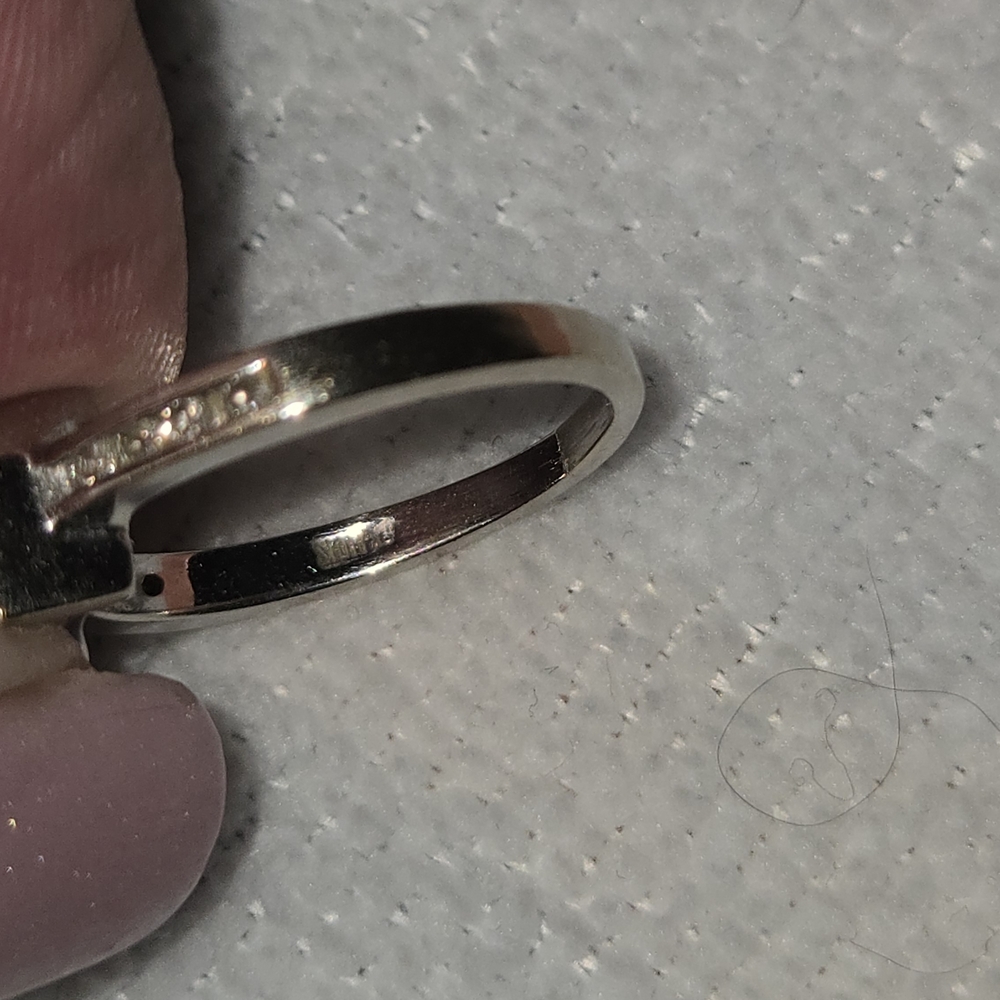 AQUAMARINE. SAPPHIRE SILVER RING - Picture 4 of 4